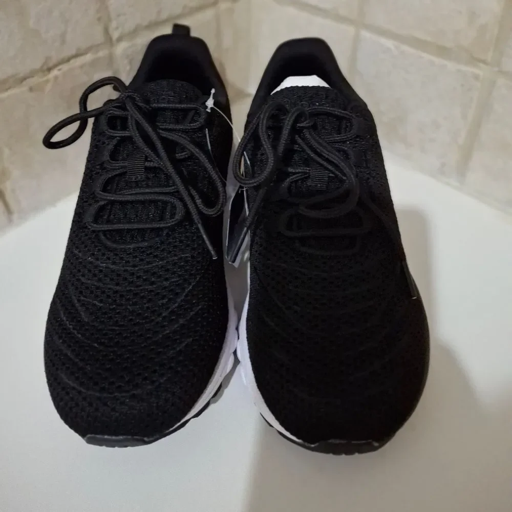 Propet Black Knit Mesh Sneaker Shoes Size 8 NEW